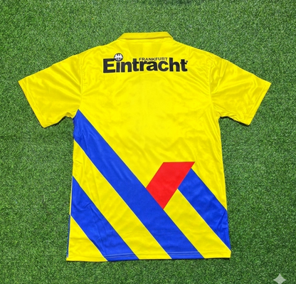 Eintracht Frankfurt 1993/1996 Retro Yellow Football Jersey Kit
