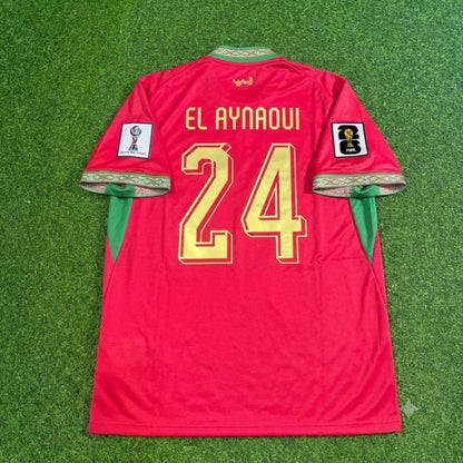 Neil El Aynaoui Morocco 2026 World Cup Home Red Football Jersey