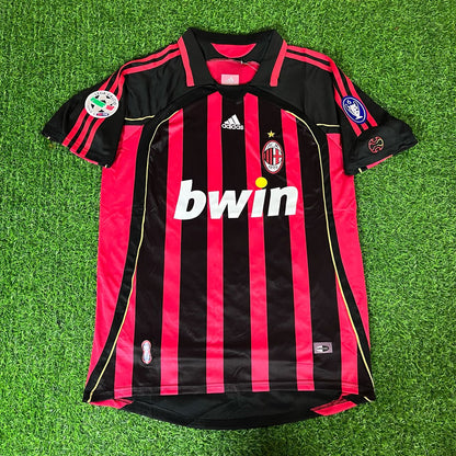 El Fenomeno Ronaldo Nazario AC Milan 2006 2007 Retro Football Jersey Kit