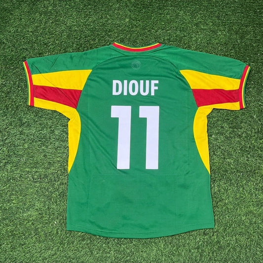 El Hadji Diouf Senegal 2002 World Cup Retro Football Jersey