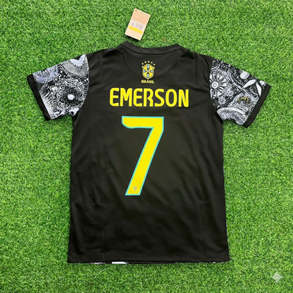 Emerson Brazil Iconic Retro Football Jersey