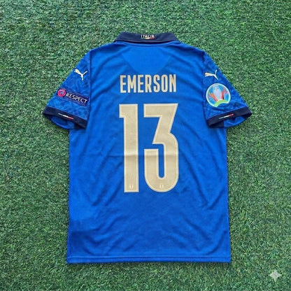 Italy EURO 2020 Emerson #13 Final Retro Football Jersey