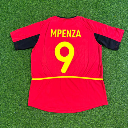 Belgium World Cup 2002 Emile Mpenza Home Football Jersey