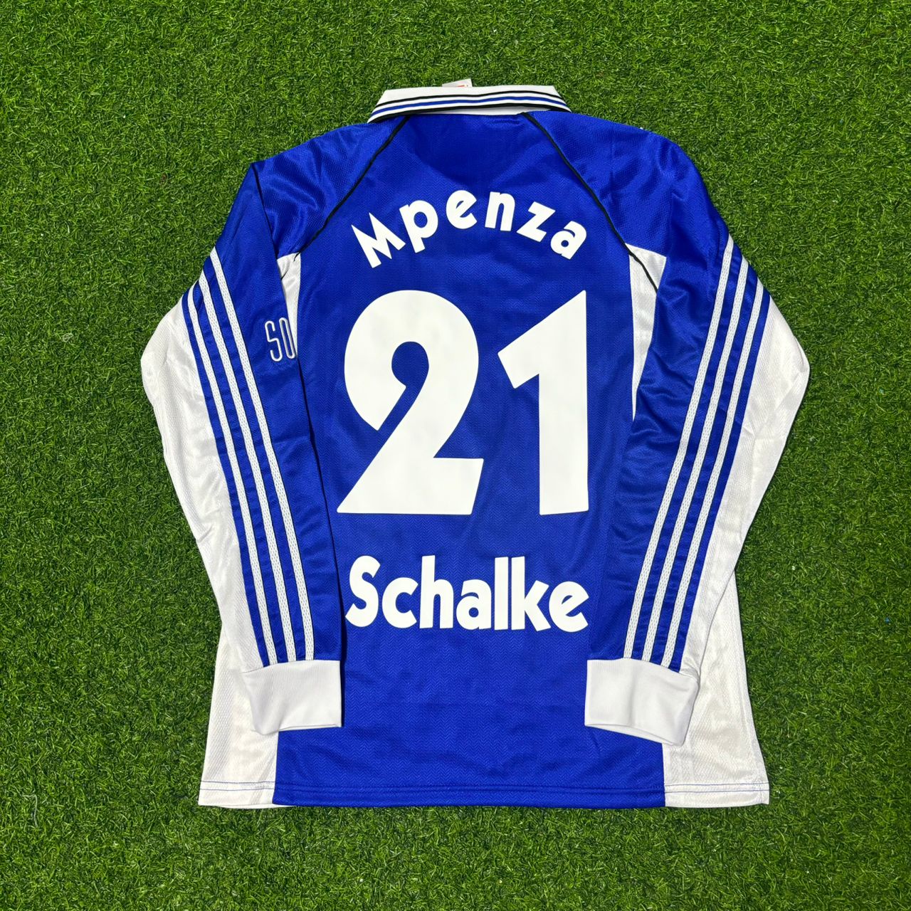 Émile Mpenza Schalke 04 2000 Long Sleeve Retro Football Jersey Collection
