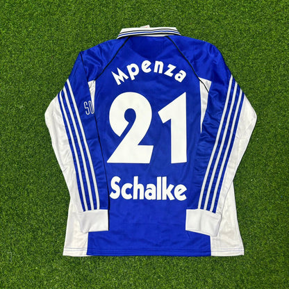 Émile Mpenza Schalke 04 2000 Long Sleeve Retro Football Jersey Collection