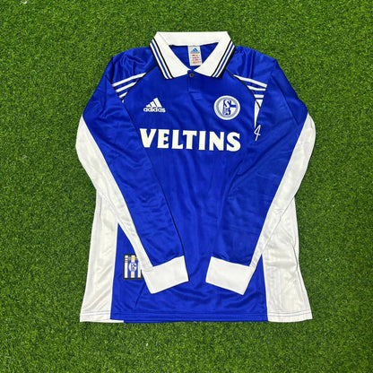 Émile Mpenza Schalke 04 2000 Long Sleeve Retro Football Jersey Collection