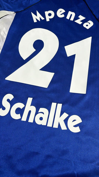 Émile Mpenza Schalke 04 2000 Long Sleeve Retro Football Jersey Collection