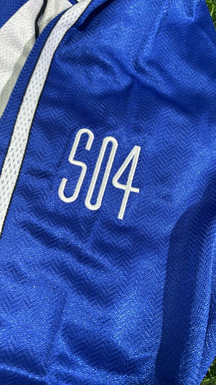 Émile Mpenza Schalke 04 2000 Long Sleeve Retro Football Jersey Collection