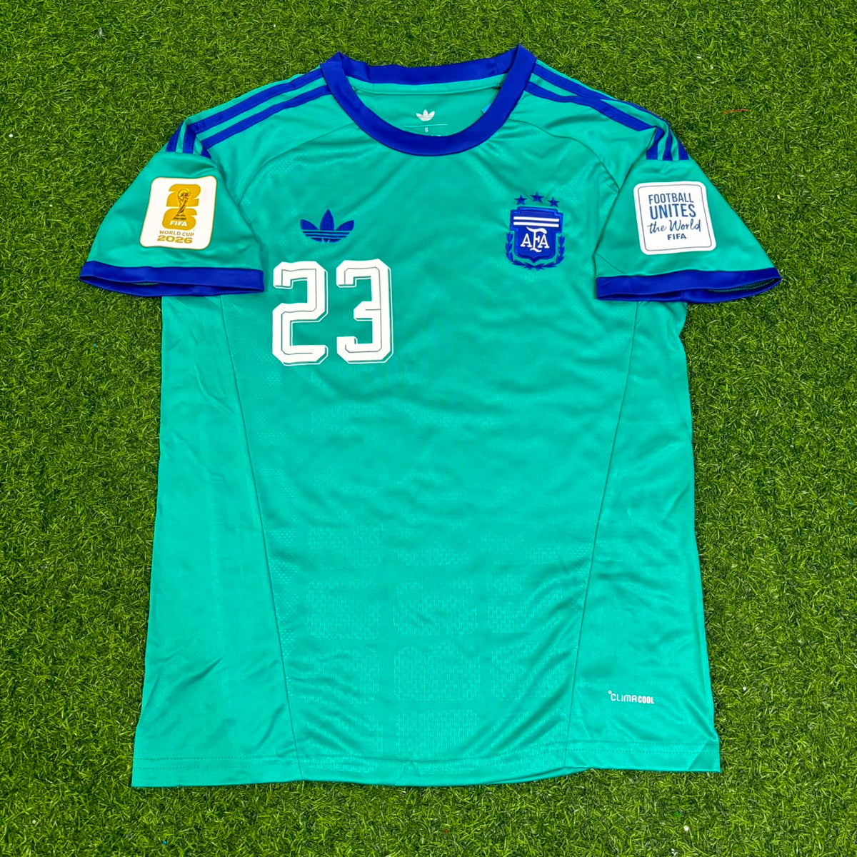 Emiliano Martinez Argentina Goalkeeper 2026 World Cup Kids Football Jersey