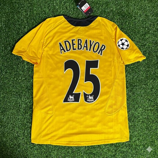 Emmanuel Adebayor 25 - Arsenal 2005/06 Yellow Retro Football Jersey Kit