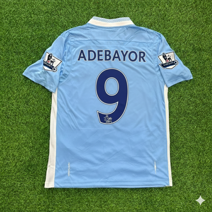 Emmanuel Adebayor Manchester City 2011/12 Home Kit Blue Retro Football Jersey
