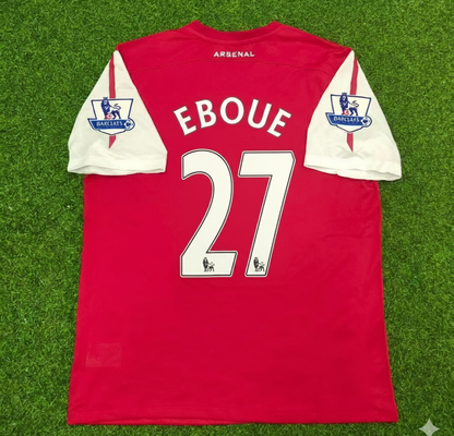 Emmanuel Eboue Arsenal 2010-2011 Retro Football Jersey Kit