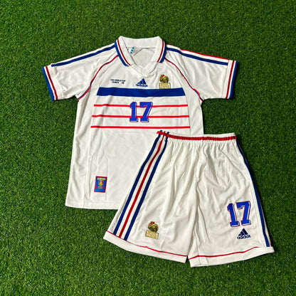 France World Cup 1998 Emmanuel Petit Kids Retro Football Jersey
