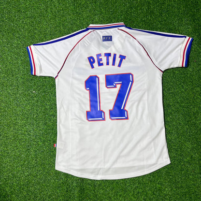 France World Cup 1998 Emmanuel Petit Retro Football Jersey