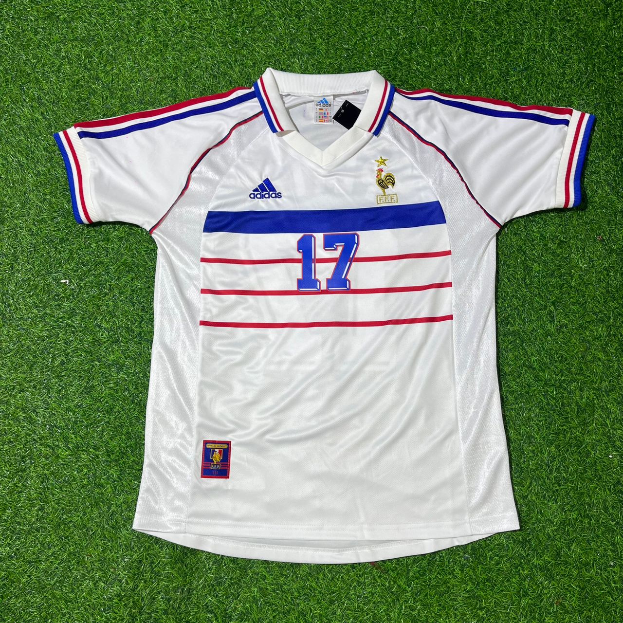 France World Cup 1998 Emmanuel Petit Retro Football Jersey