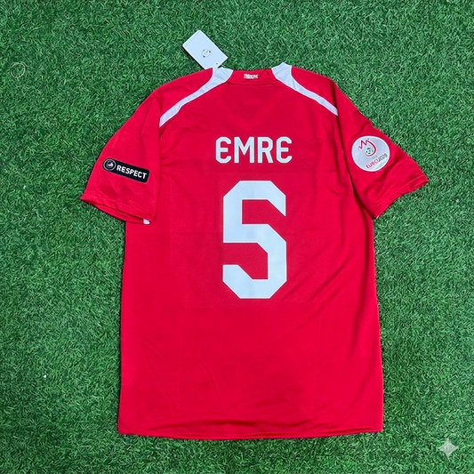 Turkey Türkiye EURO 2008 Emre Belözoğlu #5 Turkey Retro Football Jersey