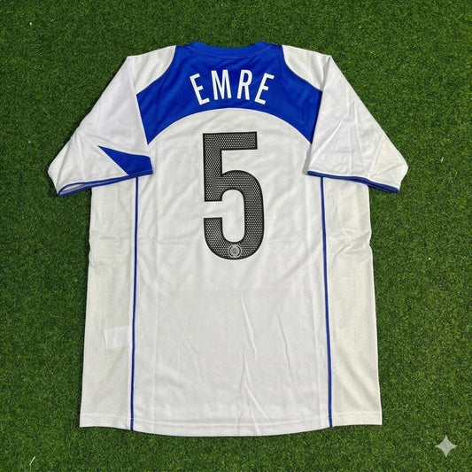 Emre Belözoglu Inter Milan 2004-2005 Retro White Football Jersey Kit
