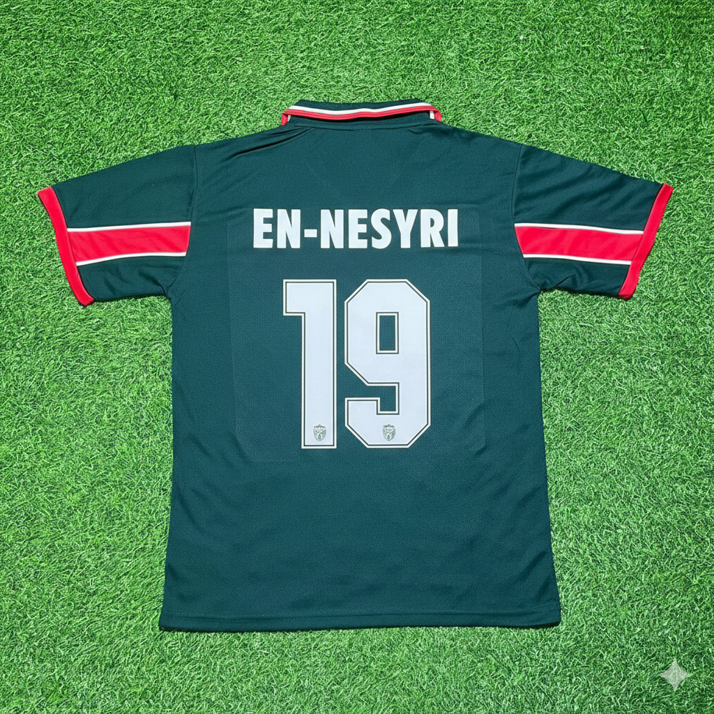 Youssef En Nesyri Morocco Home Retro Football Jersey Kit