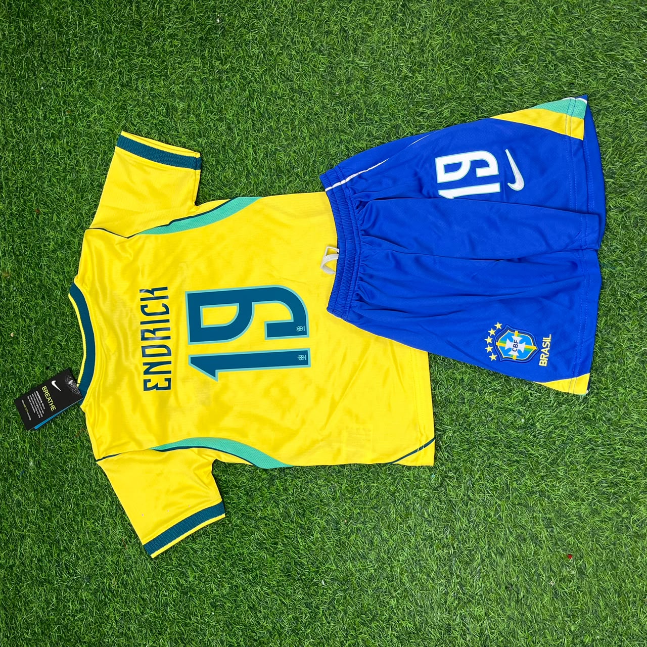 Endrick Brazil 2026 World Cup Home Yellow KIDS Football Jersey