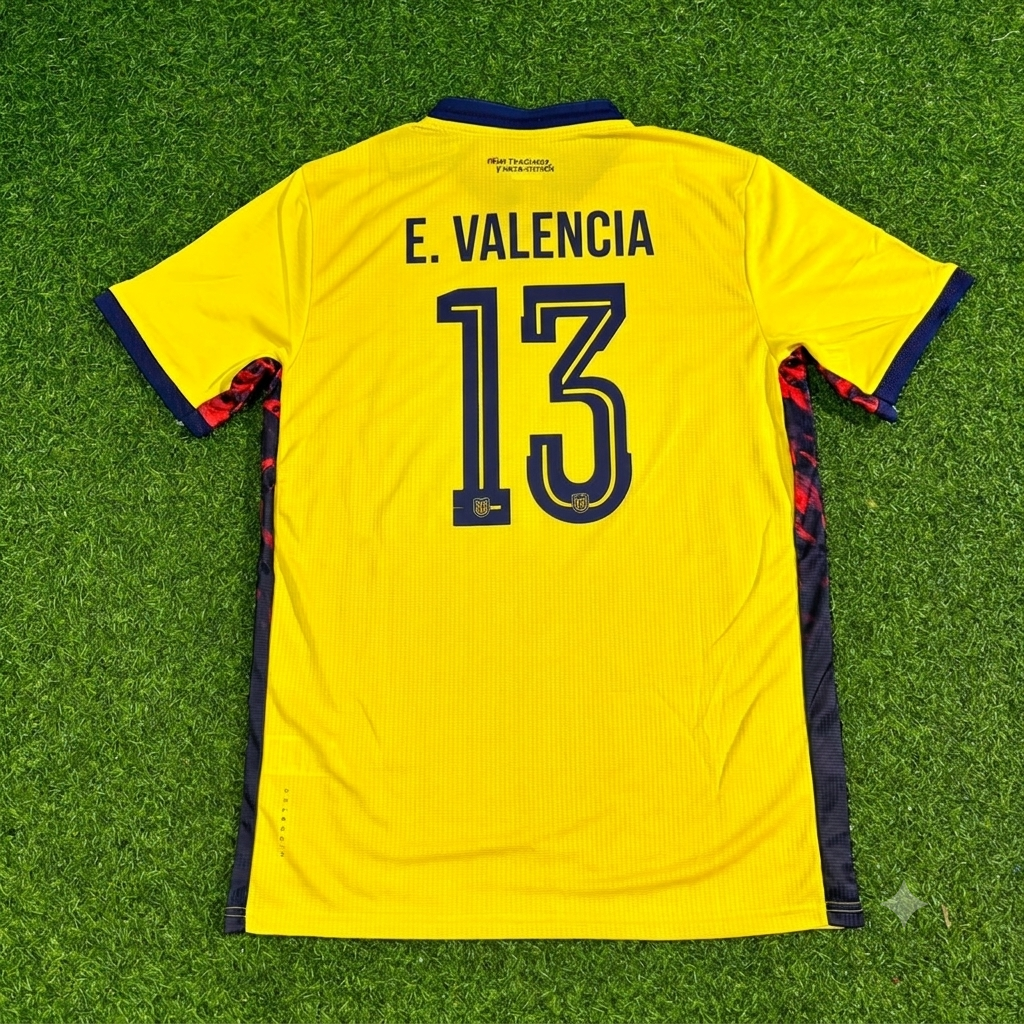 Enner Valencia #13 Ecuador 2026 World Cup Football Jersey