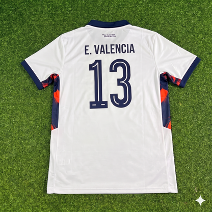 Enner Valencia #13 Ecuador 2026 World Cup White Football Jersey