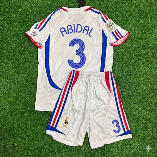 France World Cup 2006 Éric Abidal #3 Retro Kids Kit