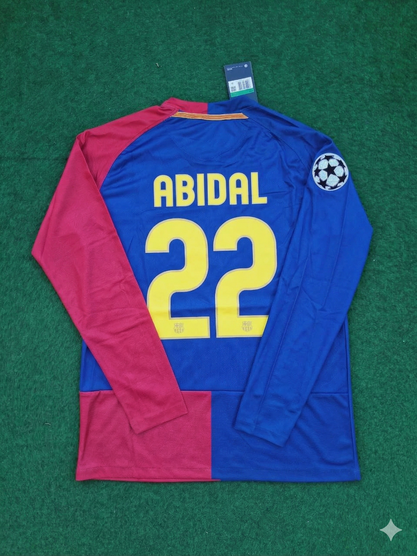 Eric Abidal Barcelona 2009 Champions League Final Retro Football Jersey