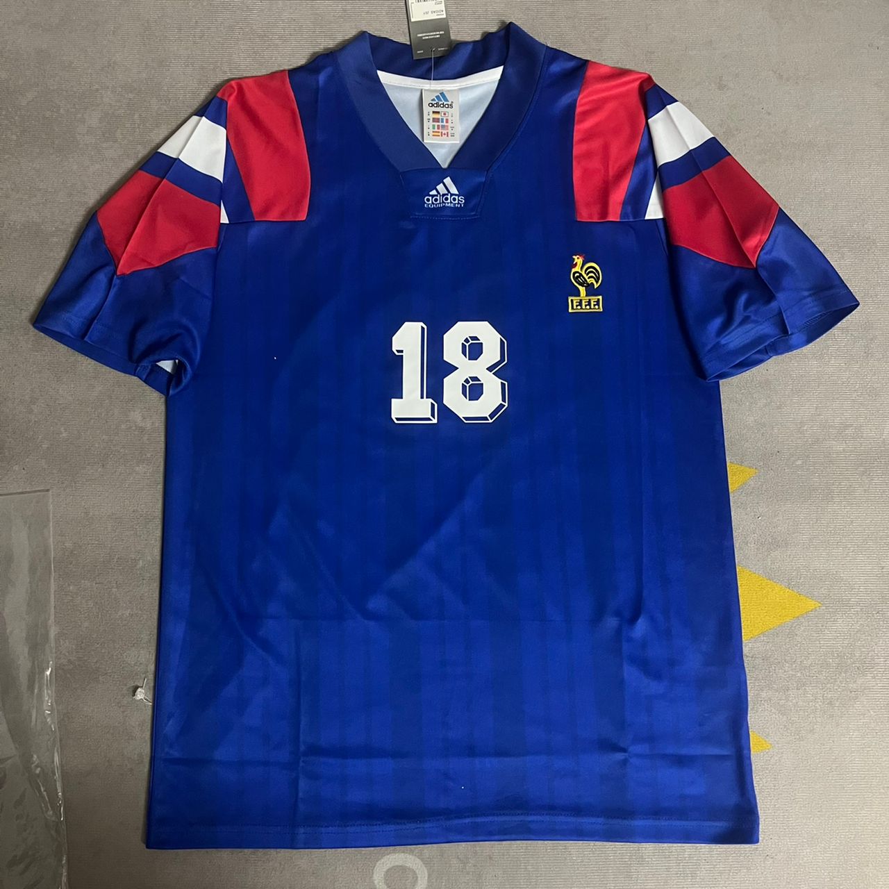 Eric Cantona 1992 - 93 France Retro Football Jersey Kit