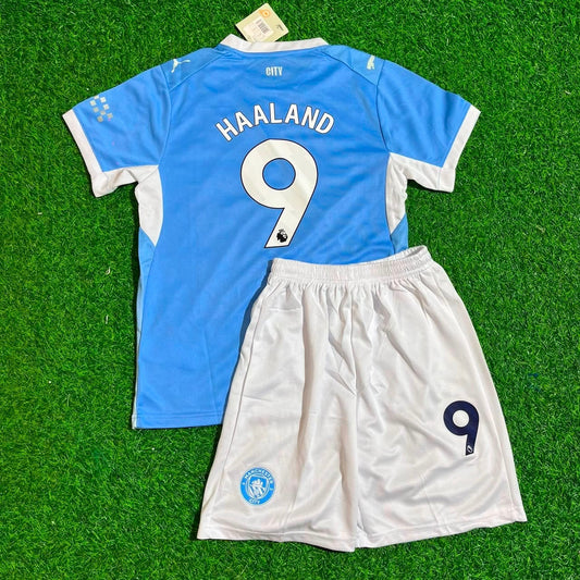 Erling Haaland Kids Children Football Jersey Set