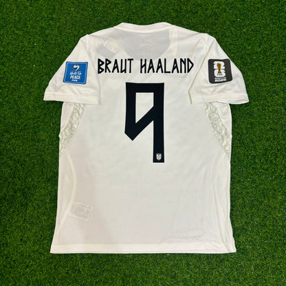Norway World Cup 2026 Erling Braut Haaland #9 White Football Jersey