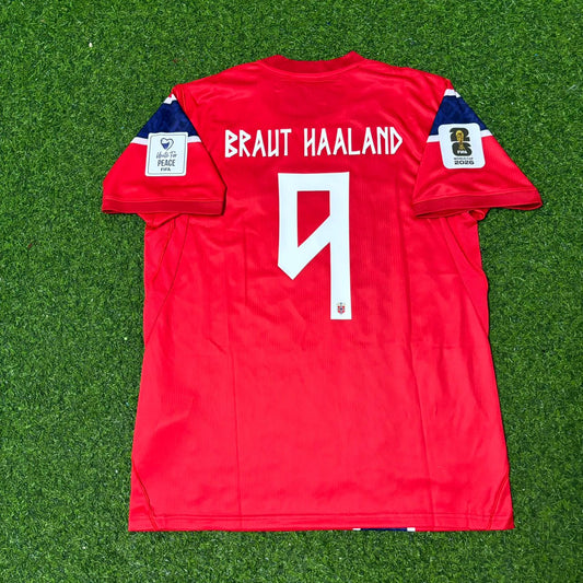 Norway World Cup 2026 Erling Braut Haaland Red Football Jersey Kit