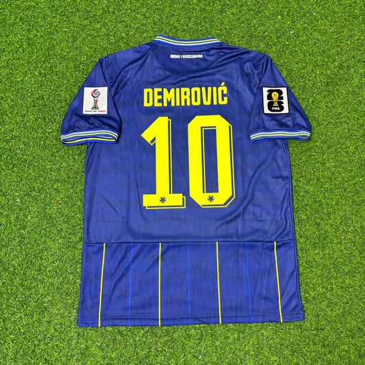 Bosnia and Herzegovina World Cup 2026 Ermedin Demirovic Blue Football Jersey