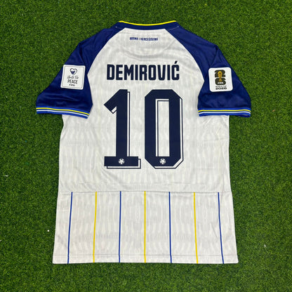 Bosnia and Herzegovina World Cup 2026 Ermedin Demirovic White Football Jersey