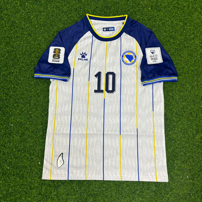 Bosnia and Herzegovina World Cup 2026 Ermedin Demirovic White Football Jersey