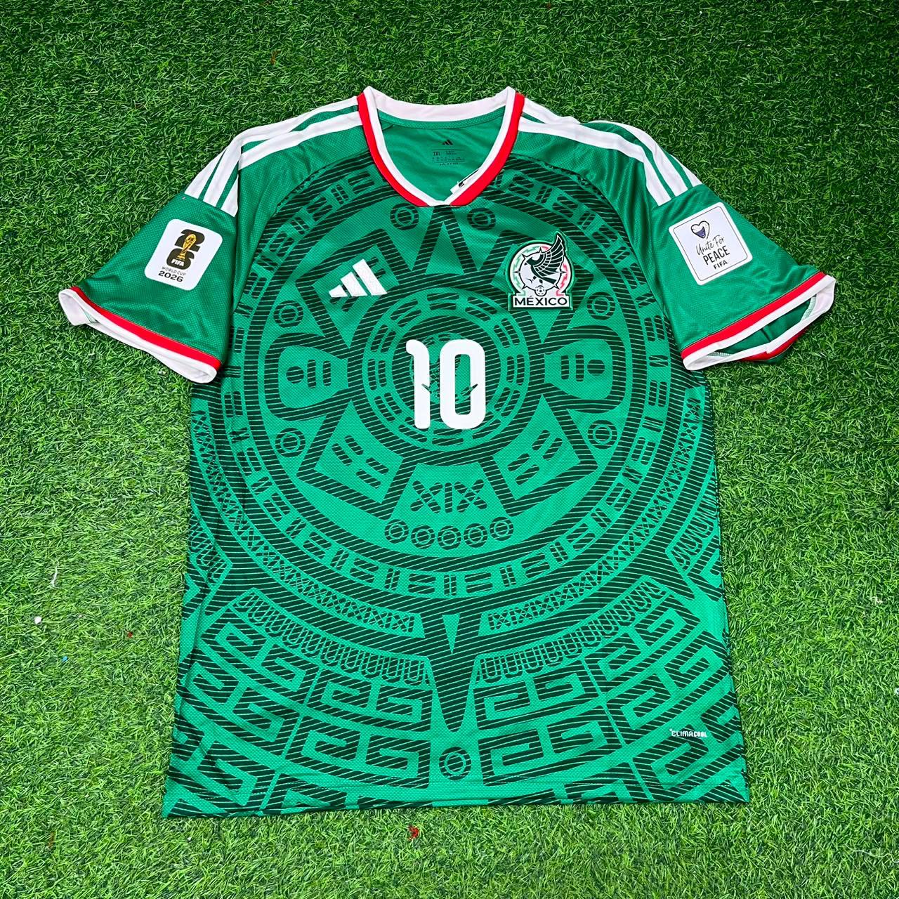 Mexico World Cup 2026 Ernesto Alexis Vega Home Green Football Jersey