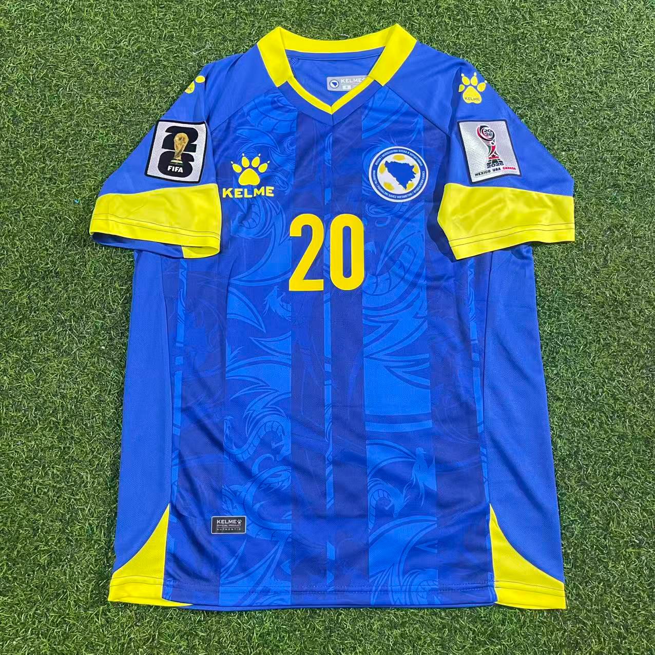 Bosnia and Herzegovina World Cup 2026 Esmir Bajraktarevic Home Football Jersey