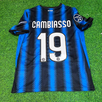 Esteban Cambiasso Inter 2011/2012 Football Jersey Kit