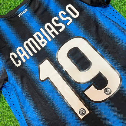 Esteban Cambiasso Inter 2011/2012 Football Jersey Kit