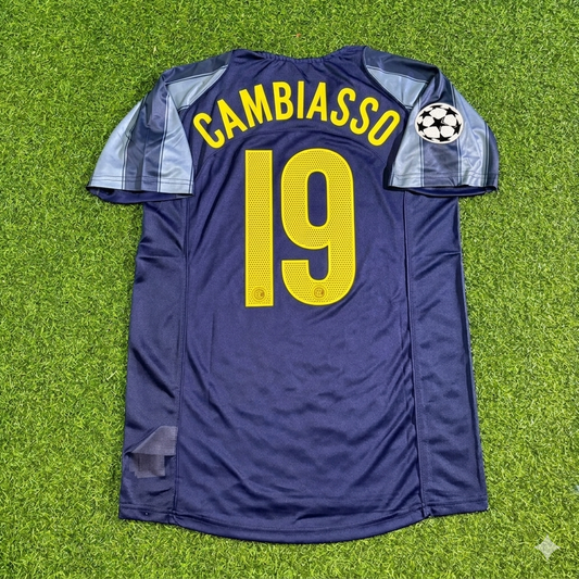 Esteban Cambiasso #19 Inter Milan 2004/05 Retro Football Jersey Kit