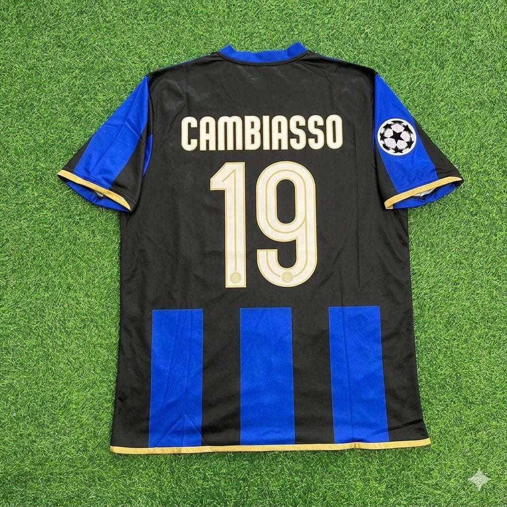 Esteban Cambiasso #19 Inter Milan 2008/09 Retro Football Jersey Kit