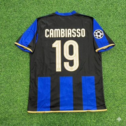 Esteban Cambiasso #19 Inter Milan 2008/09 Retro Football Jersey Kit