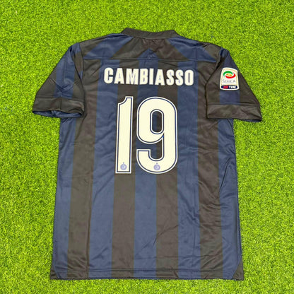 Esteban Cambiasso Inter Milan 2013–2014 Home Retro Football Jersey
