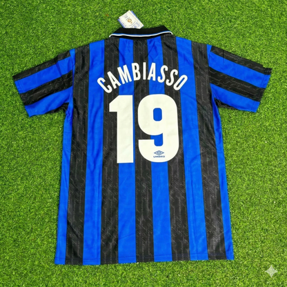 Esteban Cambiasso Inter Home Retro Football Jersey Kit