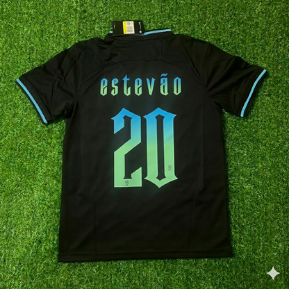 Estevao Brazil Retro Football Jersey