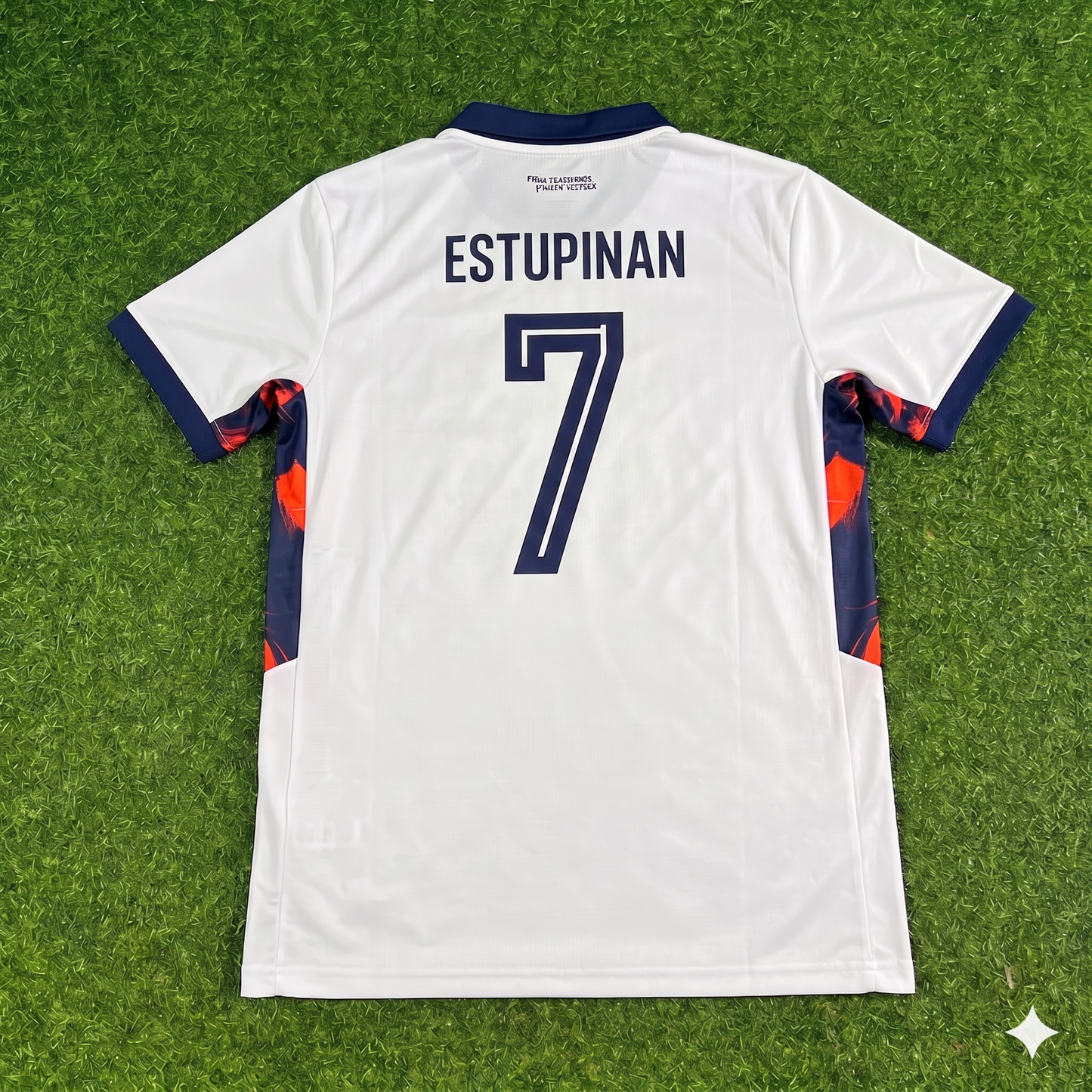 Pervis Estupinan #7 Ecuador 2026 World Cup White Football Jersey