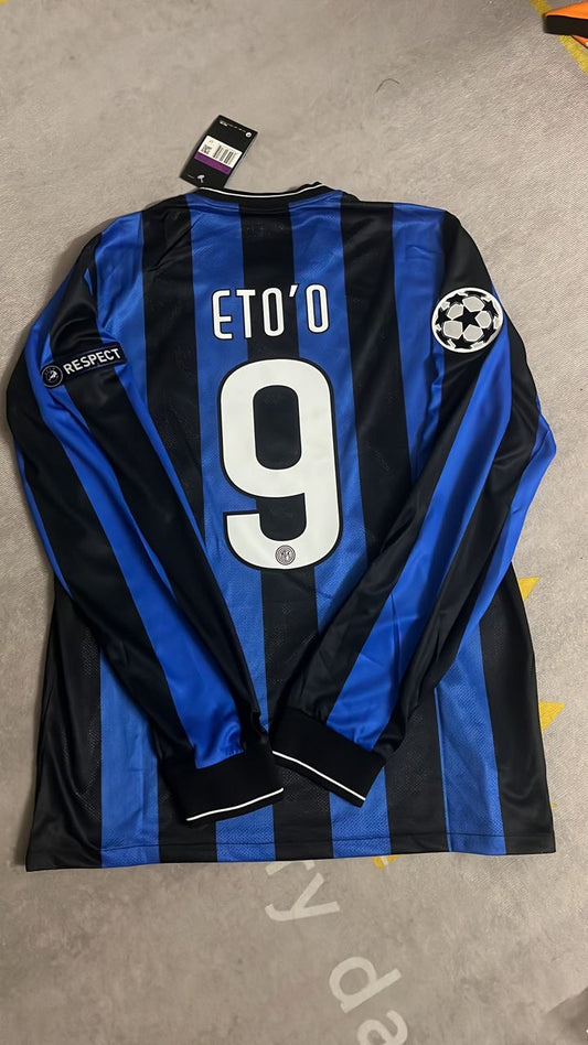 #9 Samuel Eto`o - Inter 2010 Champions League Final Jersey Trikot Maillot Maglia Soccer Kit