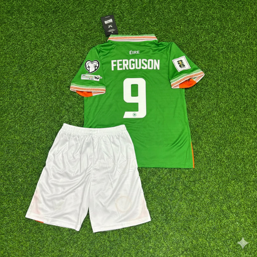Ireland World Cup 2026 Evan Ferguson Éire Green Kids Football Jersey
