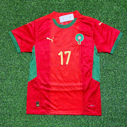 Ez Abde Ezzalzouli Morocco AFCON 2025 Red Football Jersey