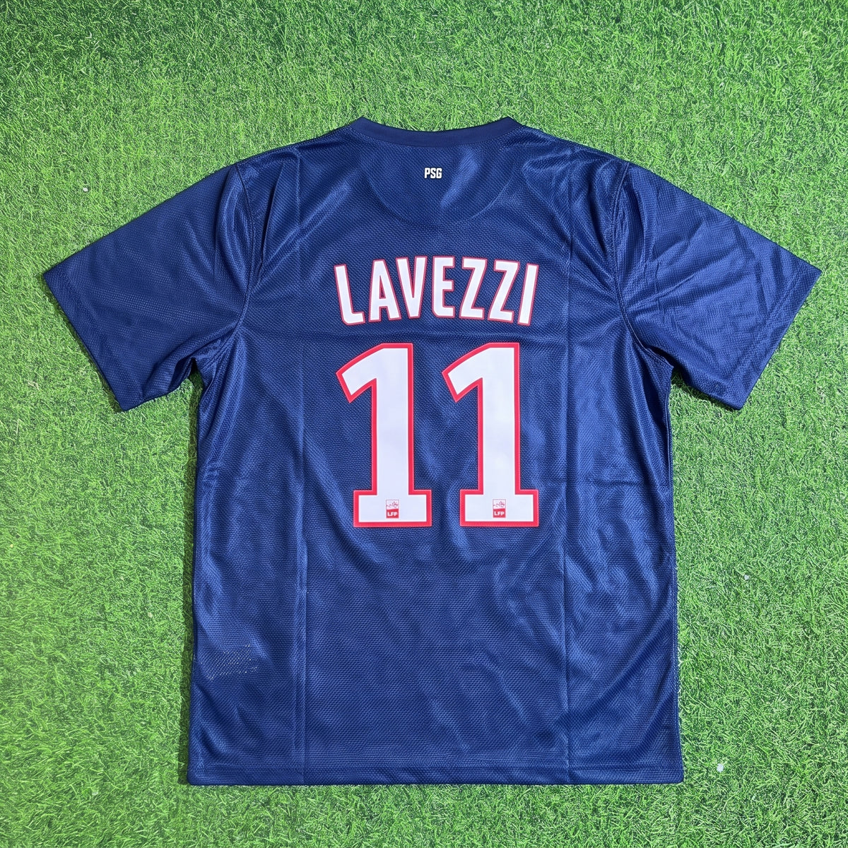 Ezequiel Lavezzi #11 PSG 2012/2013 Season Home Blue Retro Football Jersey Trikot Maillot