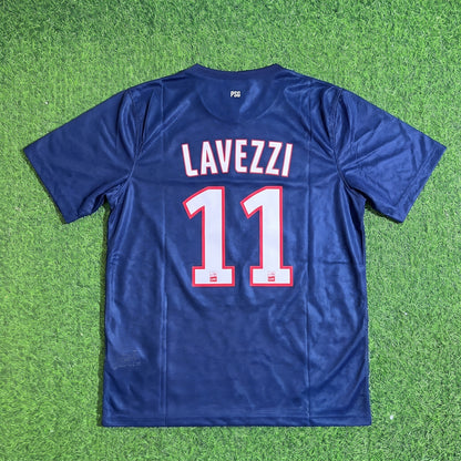 Ezequiel Lavezzi #11 PSG 2012/2013 Season Home Blue Retro Football Jersey Trikot Maillot